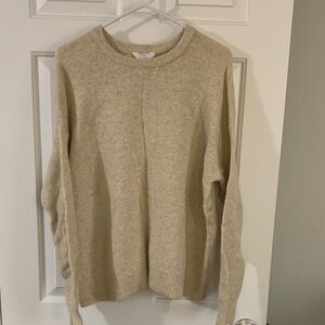Time and Tru Beige Knit Sweater